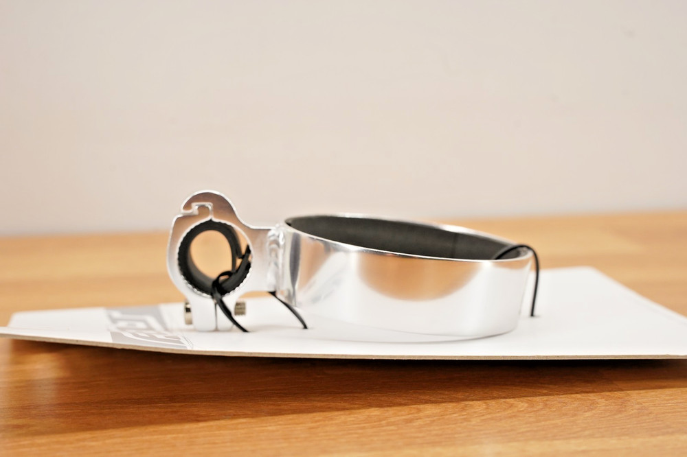 Felt Handlebar Coffee Cup Holder - Silver - NEW