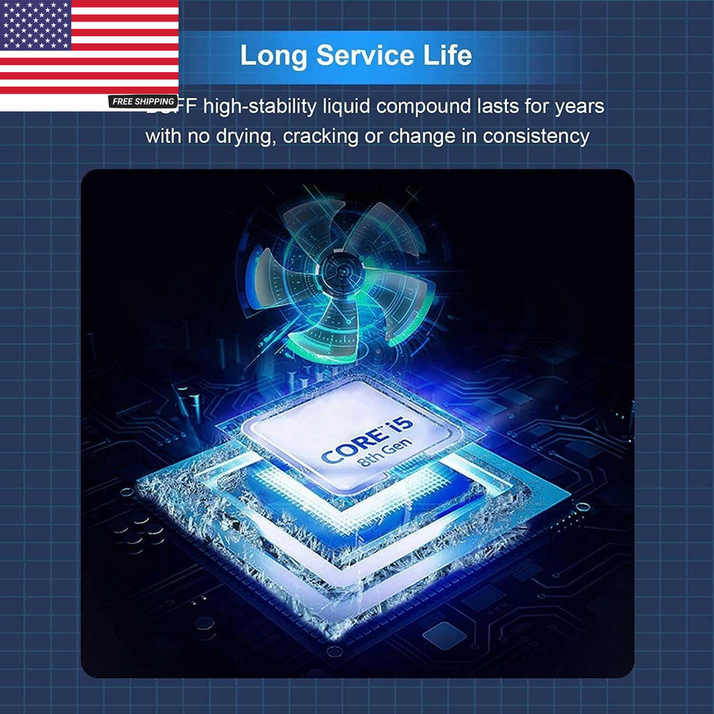 Thermal Paste, 1.8G with Toolkit CPU Paste Thermal Compound Paste Heatsink for I