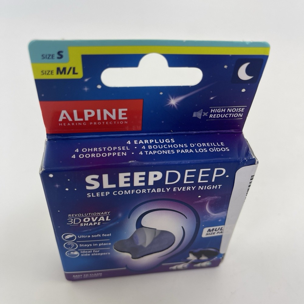Alpine SleepDeep Multisize - Soft Ear Plugs for Sleeping and Concentration