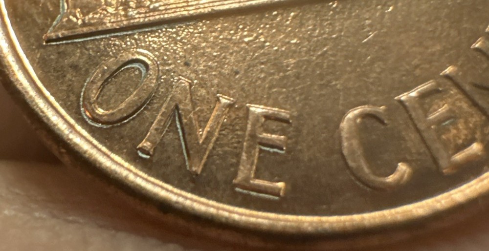 1991 D Struckthrough Grease error. DDR