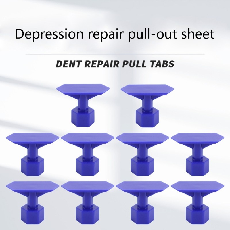 10Pcs Dent Repair Tool Puller Tabs Auto Maintenance Tool Dent Removal Tool
