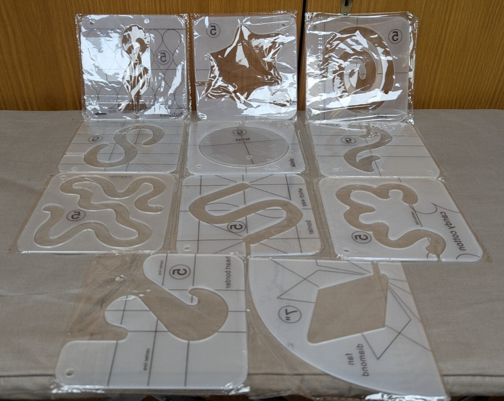Acrylic Quilting Templates - 11 total - NEW