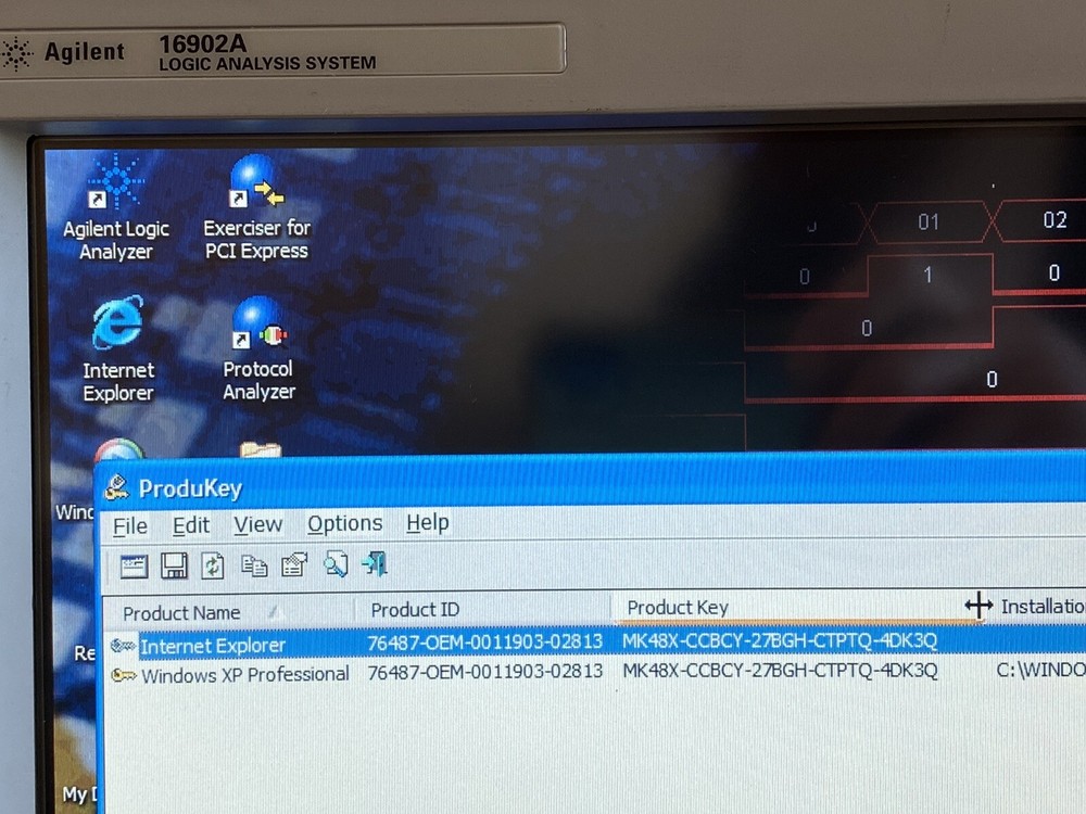 Agilent 16902A Logic Analyzer System Mainframe Windows XP SP3