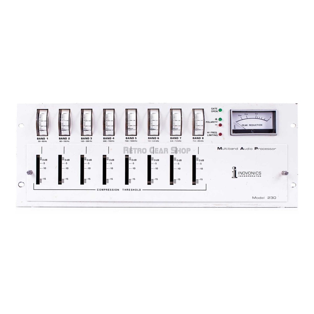 Inovonics Model 230 MAP Multiband Audio Processor Rare Vintage Compressor as-is