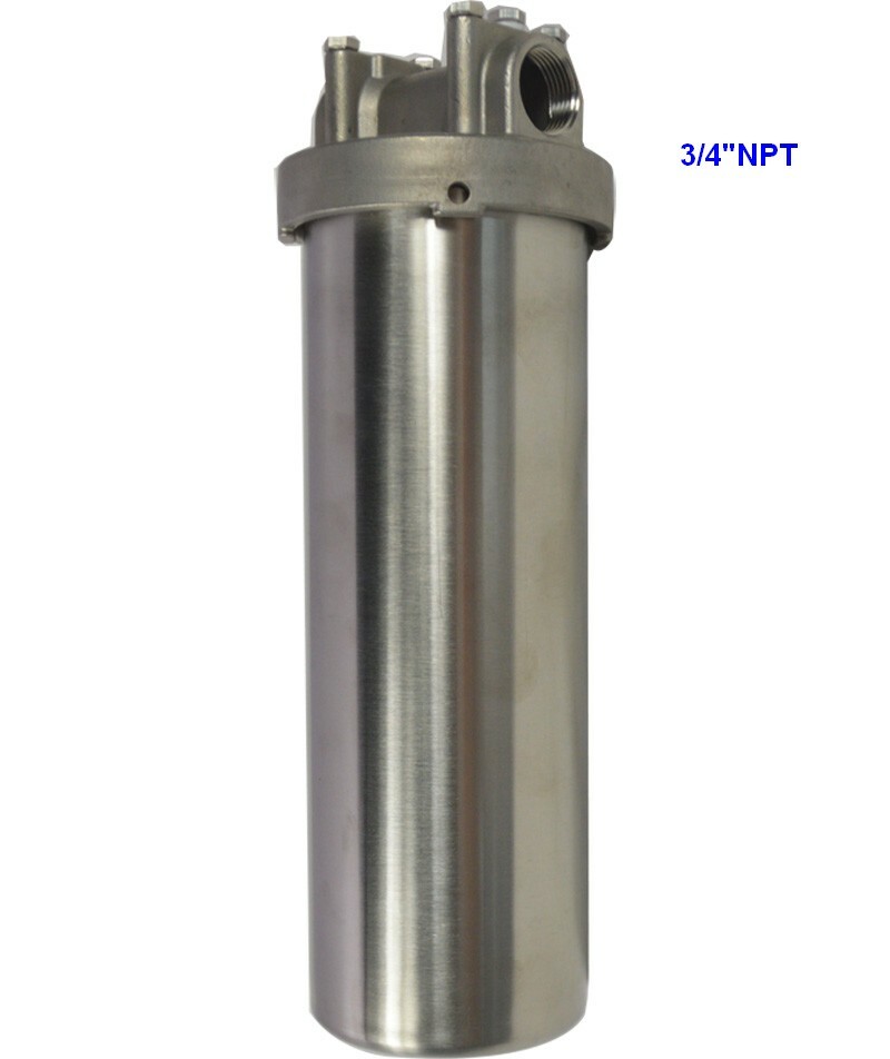 304 SS Filter Housing 10''Filter 0.75''NPT Water Filter HousingHigh Quality