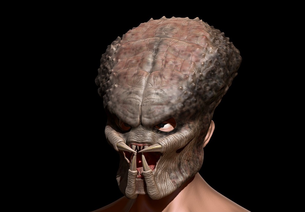 Predator Mask Face Jungle Hunter 1987 scale 1:1 File STL - OBJ for 3D Printer