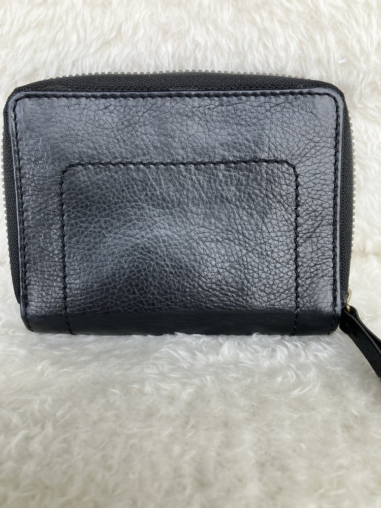 American Leather Co Black Wallet Zip Around