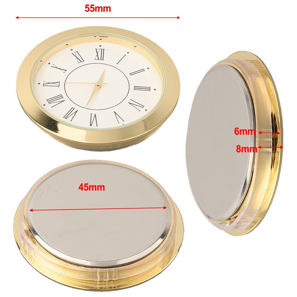 Mini Clock Insert Quartz Movement Round 55mm Round Quartz Clock Insert New