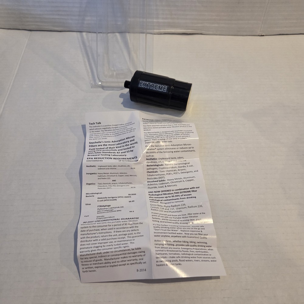 New SEYCHELLE IONIC ADSORPTION MICRON REPLACEMENT FILTER Water