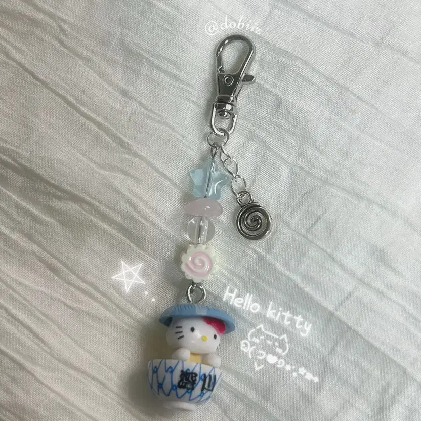 Hello Kitty Rice Bowl Keyring Official