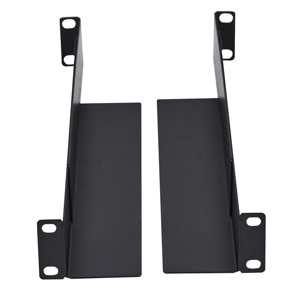 1U Audio Network 4-Post Rack Mount Server Shelf Rails Heavy Duty 1 Space Storage