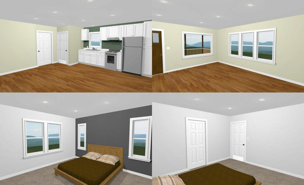 18x30 Tiny House -- 540 sq ft -- PDF Floor Plan - Model 4K