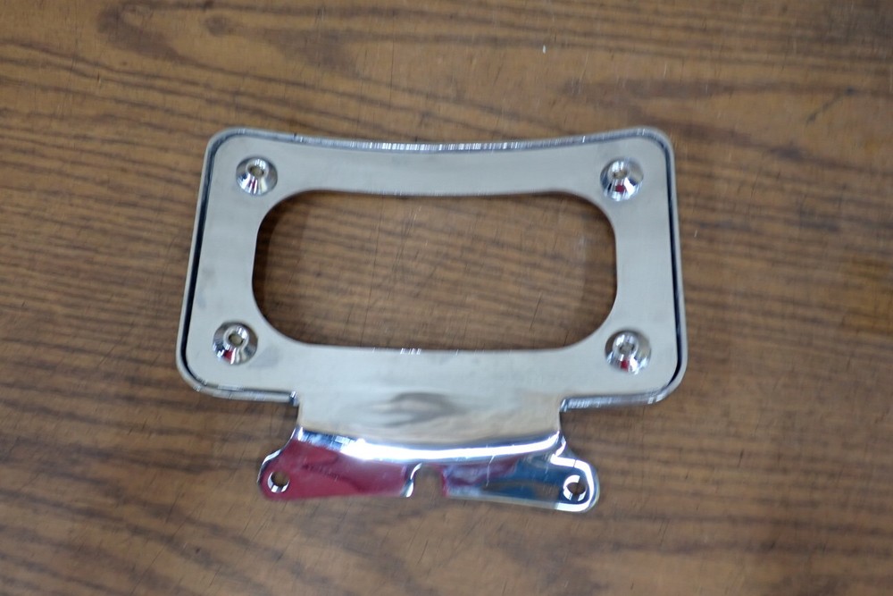 HARLEY DAVIDSON LICENSE PLATE TAG TRIM CHROME