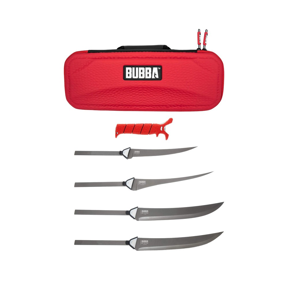 BUBBA Multi-Flex Interchangeable Blade Kit, with Non-Slip Grip Handle, 2 Ti-N...