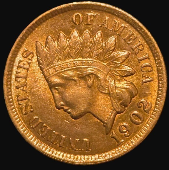 1902 Indian Head Penny - Beautiful RD Example