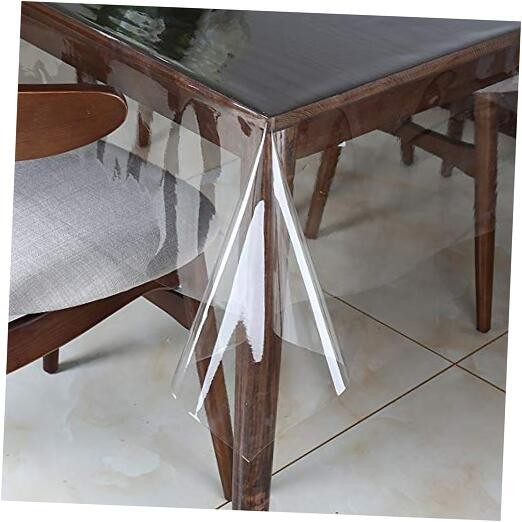 Clear Vinyl Tablecloth Protector Waterproof/Oil-Proof 54" x 84" (Rectangular)