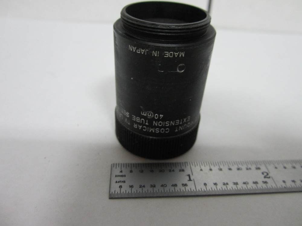 MICROSCOPE 40 mm COSMICAR PENTAX C-MOUNT TV CAMERA EXTENDER ADAPTER BIN#M9-11