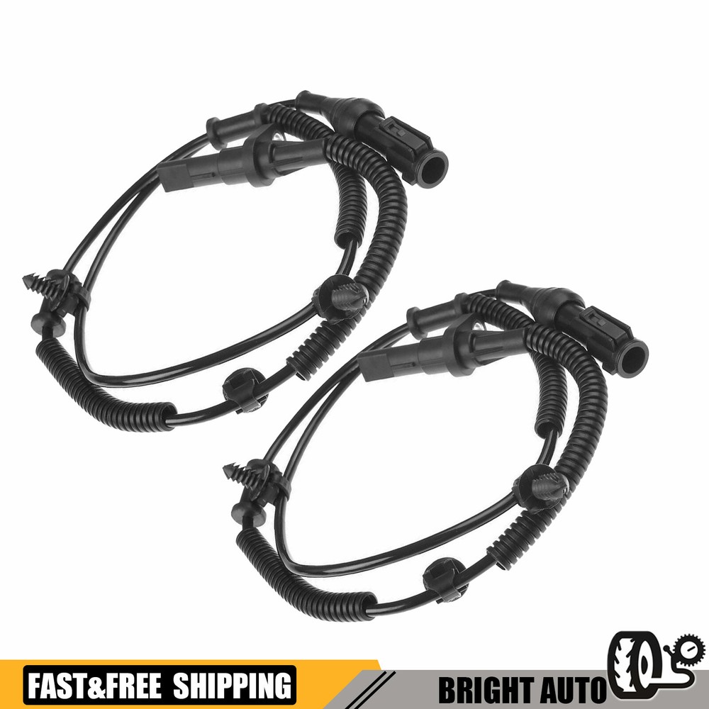 Front Driver and Passenger Side ABS Speed Sensor Set For 2005-2010 Ford Mustang