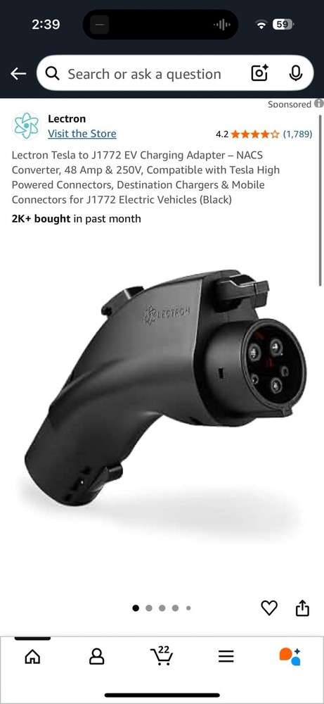 Tesla J1772 Charging Adapter