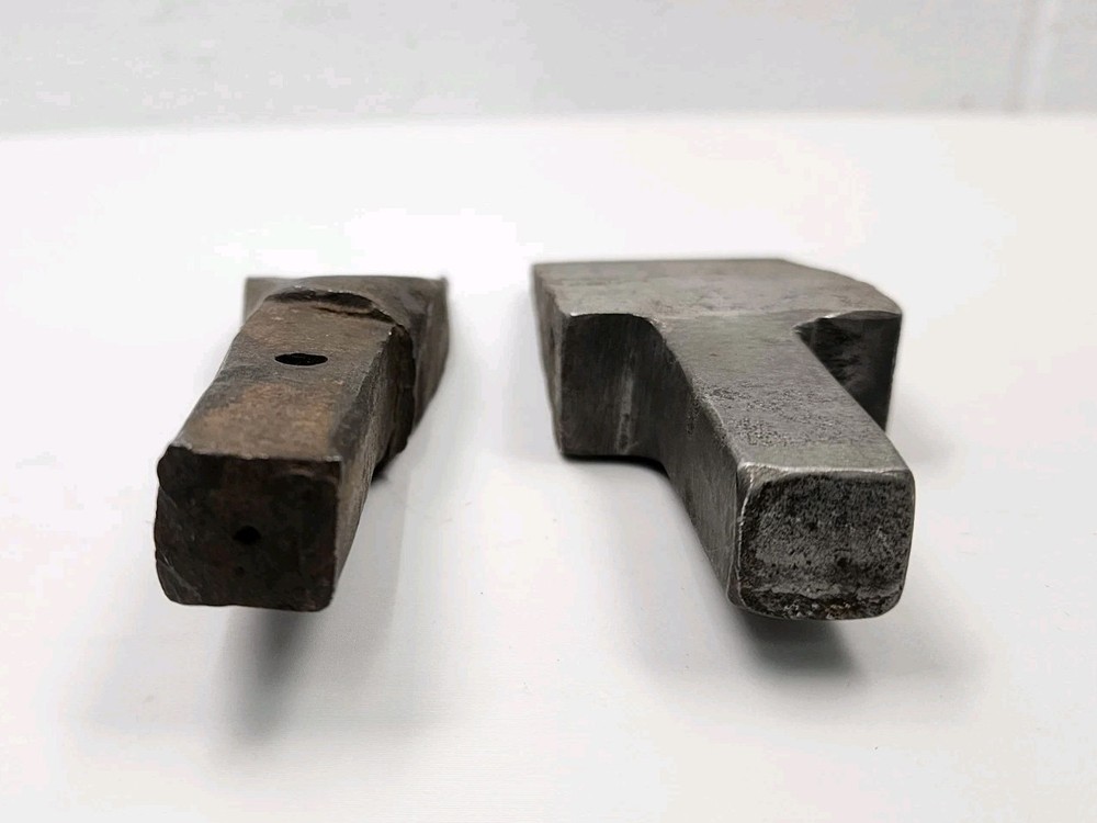 (2) Vintage Hardy Tool Cutoff Blacksmithing Anvil Tool - 2" & 1 ½"