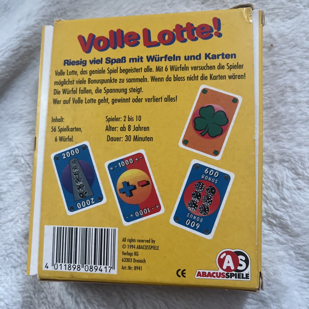 Volle Lotte dice card game