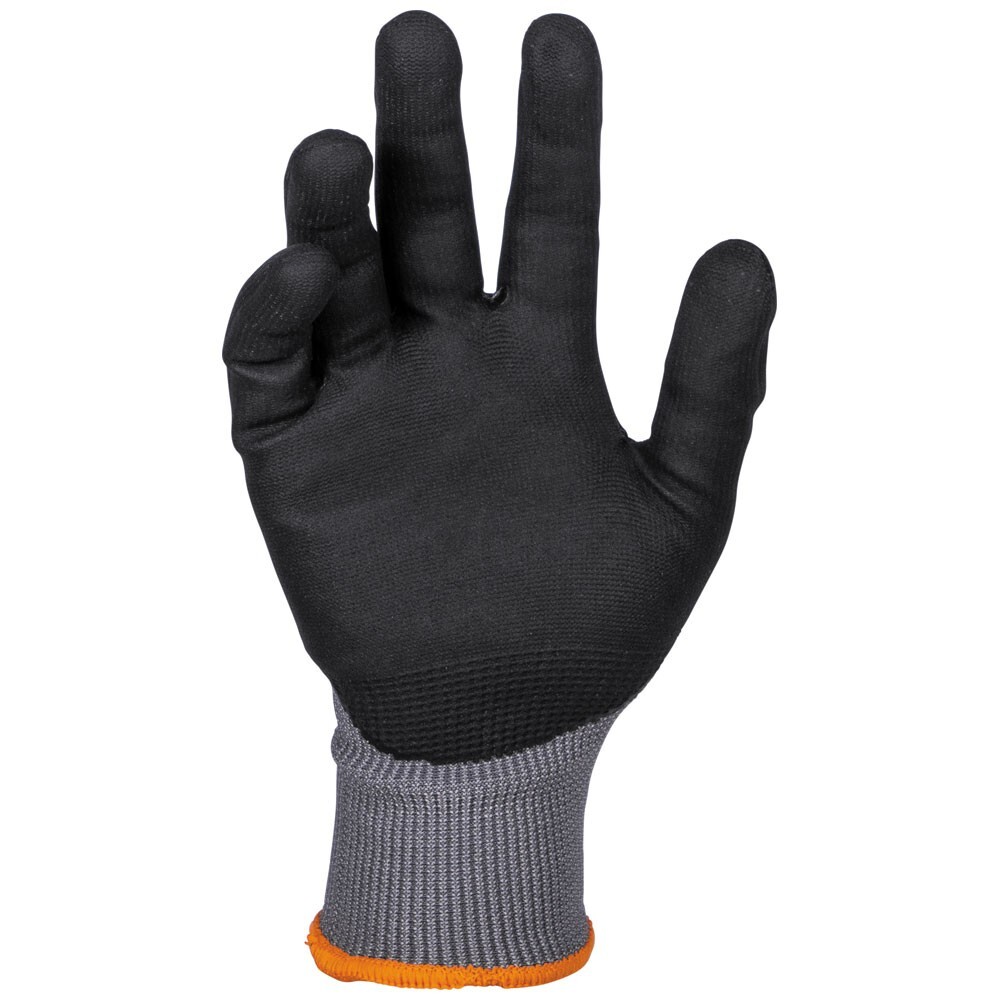 Klein Tools 60589 Knit Dipped Gloves, Cut Level A4, Touchscreen, Large, 2-Pair