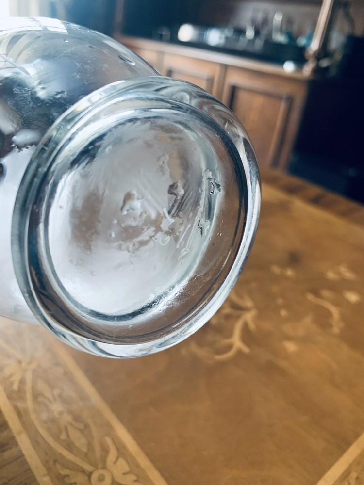 small vintage glass bottle 20cm