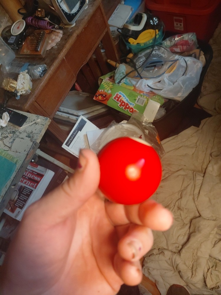 Bumper Pool Ball Red White