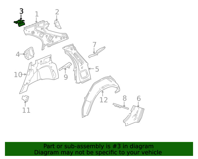 Genuine GM Upper Support 20804053