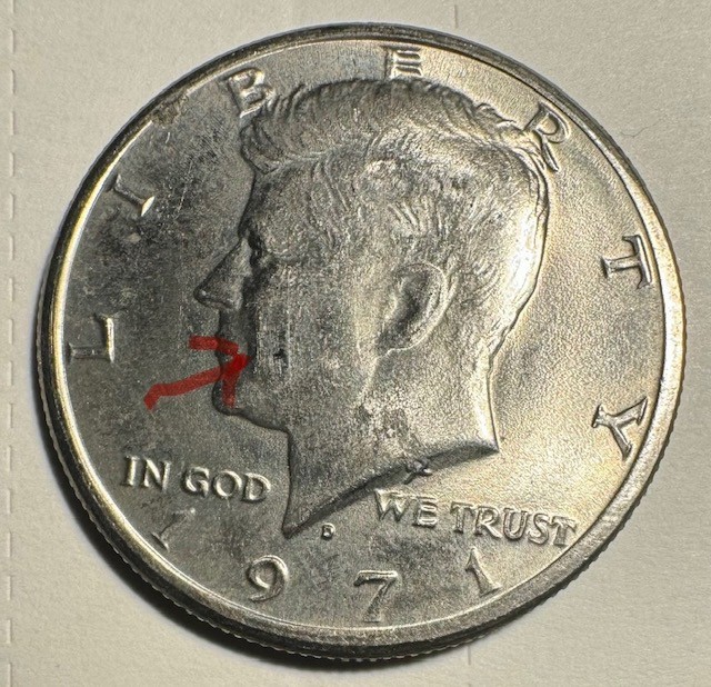 1971 d kennedy half dollar Very Rare Errors