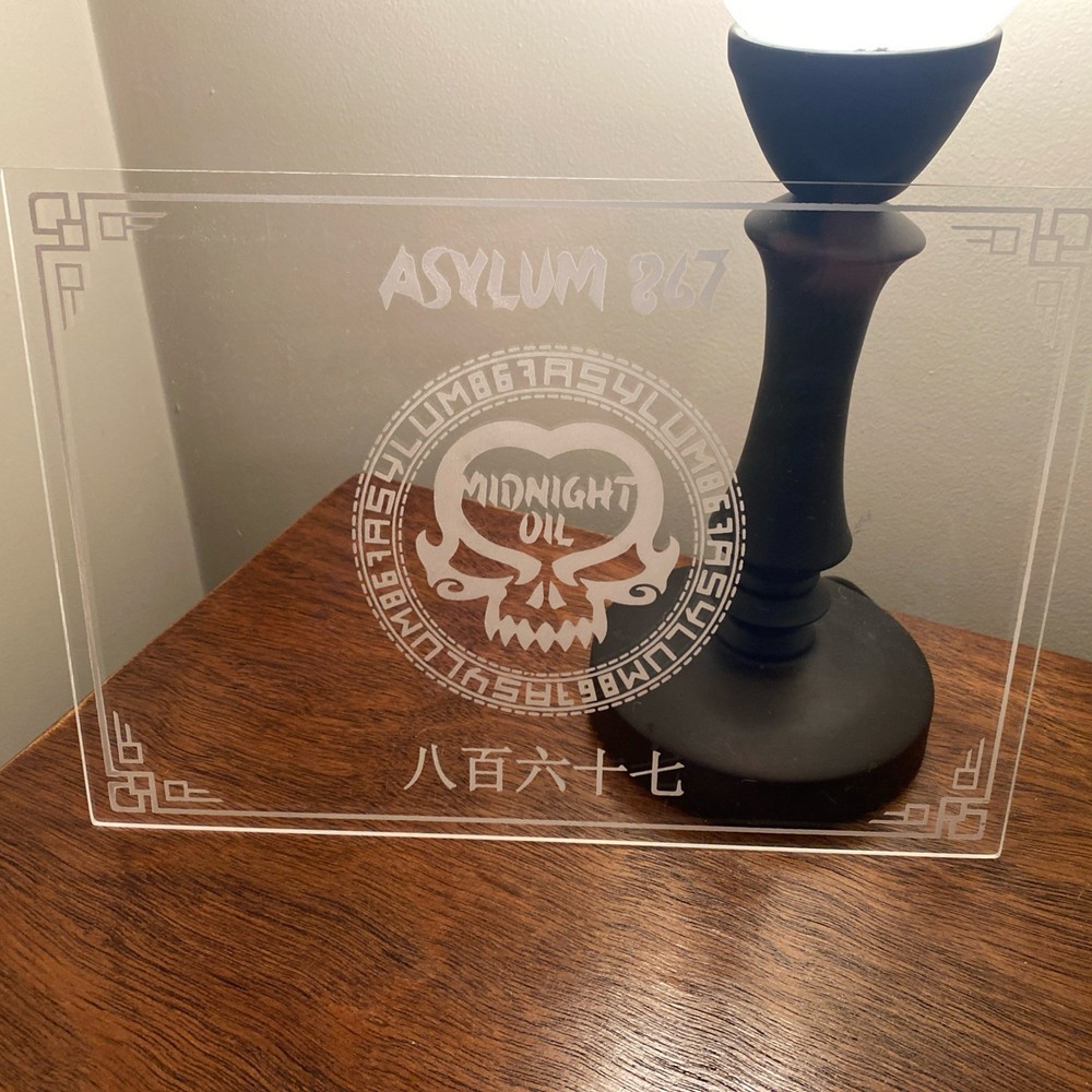 Asylum Cigar Logo Plexiglass Display