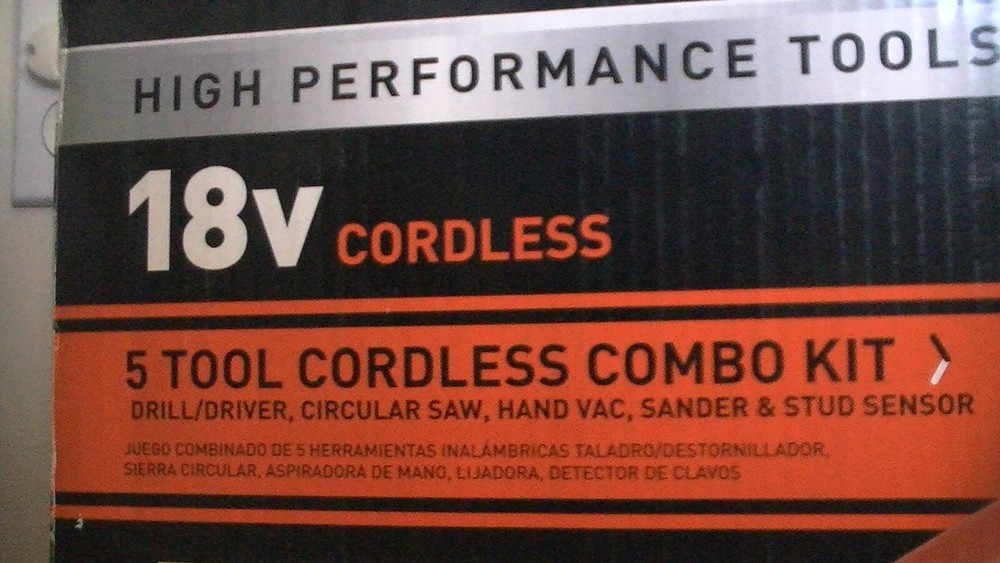 Black&Decker 18 Volt 5 Tool Combo Set