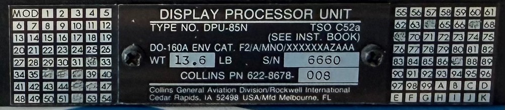 Display Processor Unit DPU85N 622-8678-008 Removed Working