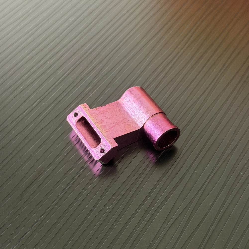 HPI RS4 3 MT PURPLE ANODIZED EXHAUST HEADER