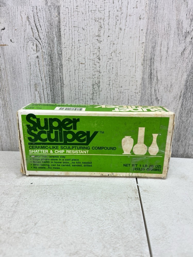 Super Sculpey Ceramic-Like Sculpturing Compound PolyForm Material SS1 Never Used