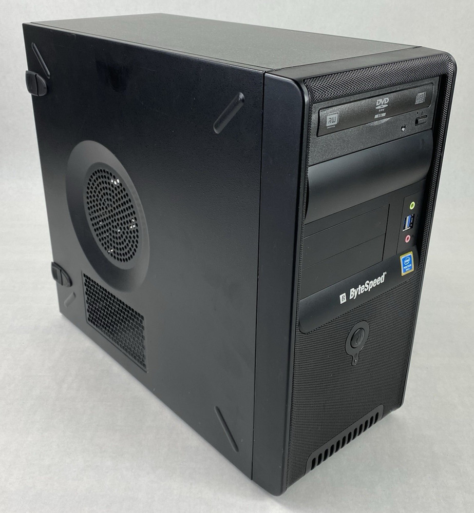 ByteSpeed H310M ATX Mid Tower Computer Case with 350W Power Supply