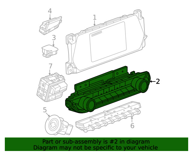 Genuine GM Dash Control Unit 86516190