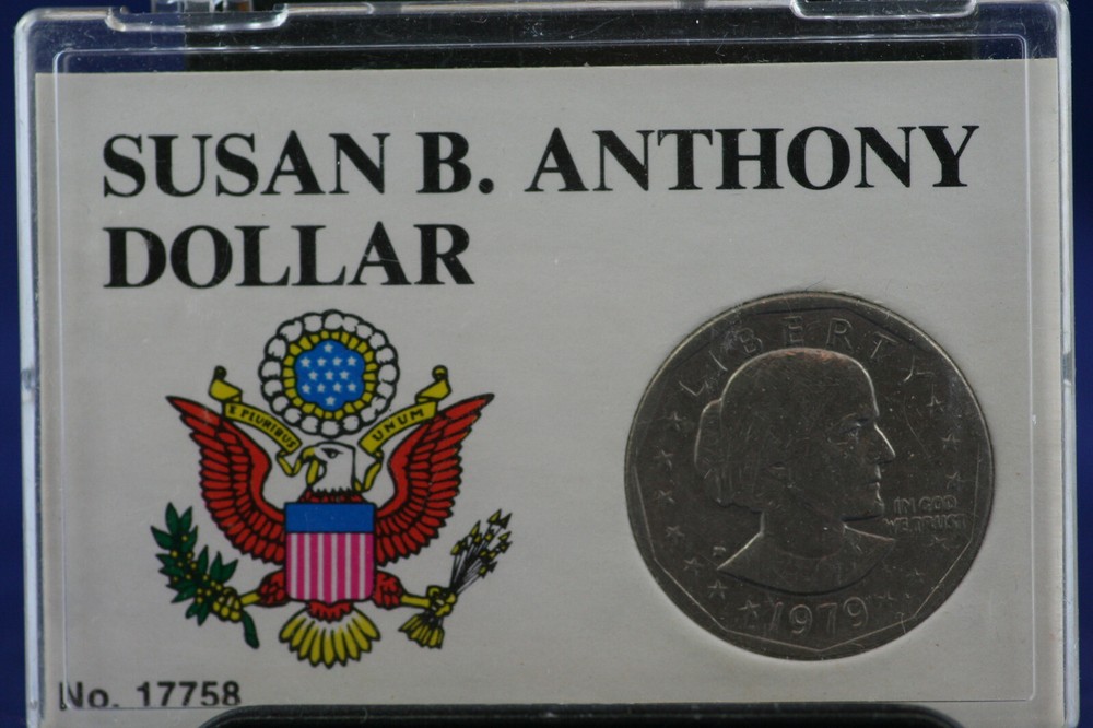 1979 P Susan B Anthony Dollar in Plastic Case