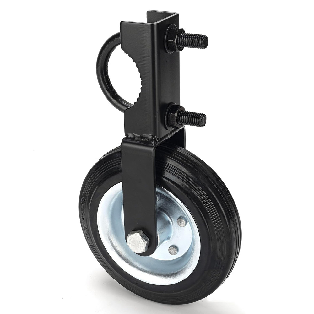 6" Heavy Duty Farm Gate Wheel, Black, 1 Pack