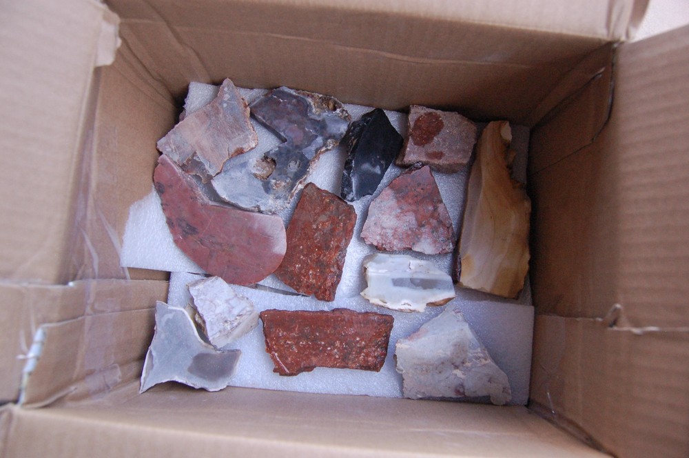 Miscellaneous Jasper, Agate and Marble Slabs, End Cuts Ect.