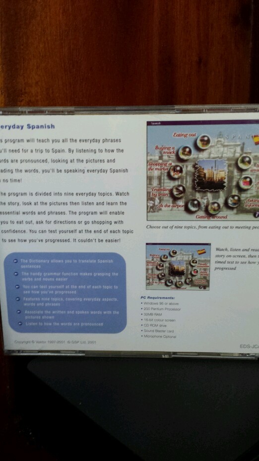 Everyday Spanish PC PROGRAM