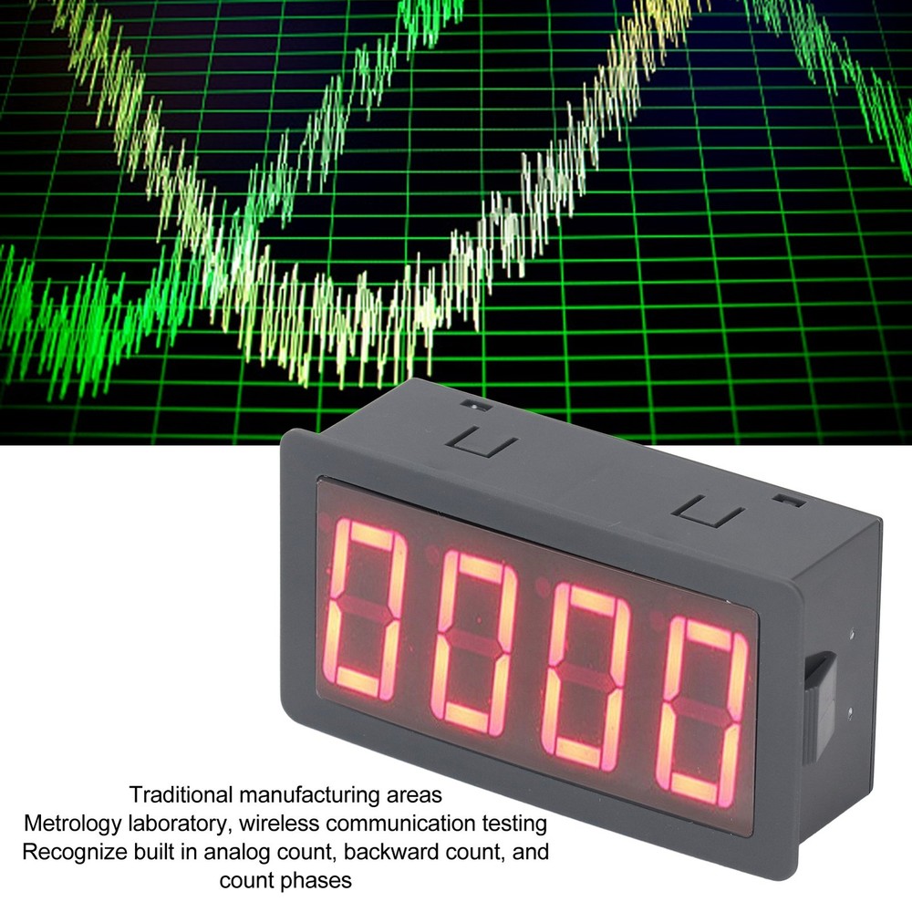 Digital Frequency Meter Counter LED Relay Output Countdown Timer 100khz.