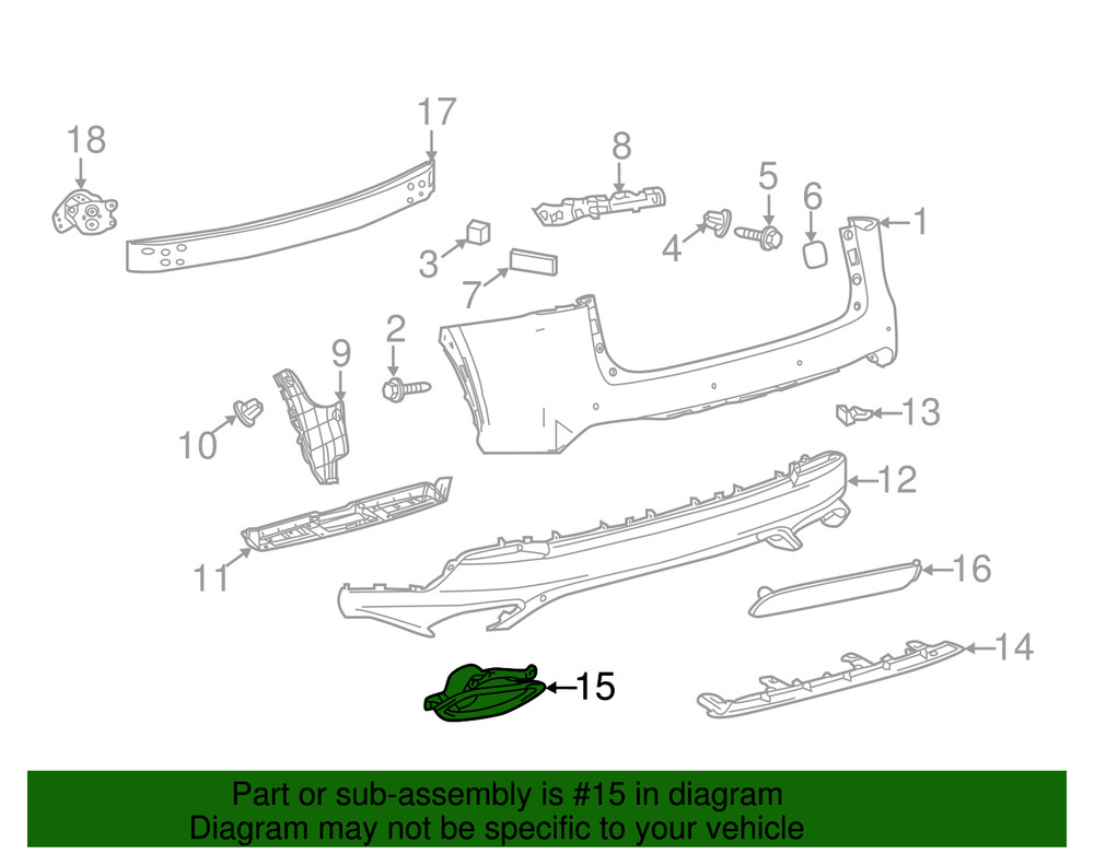 Genuine Lexus Diffuser Tips 52106-78010