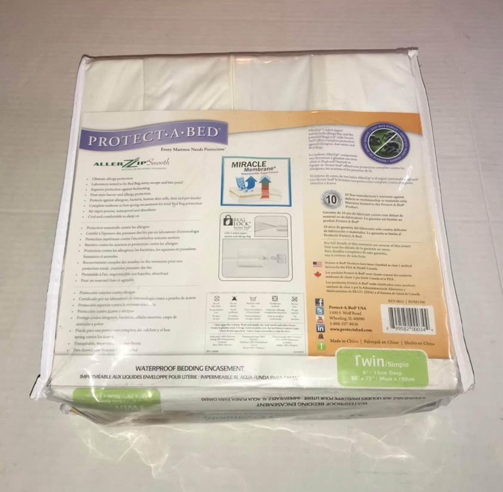 Protect-A-Bed Basic Waterproof Twin Bed Mattress Protector