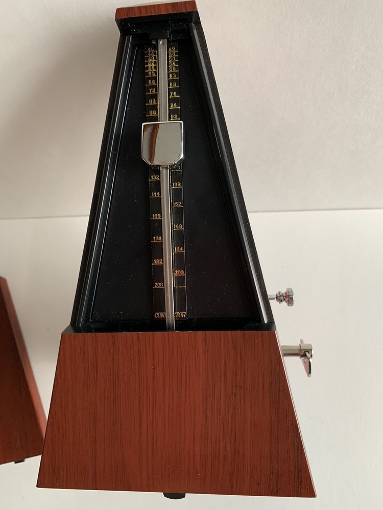Metronome Wood Grain Plastic Case Wind-Up Unbranded