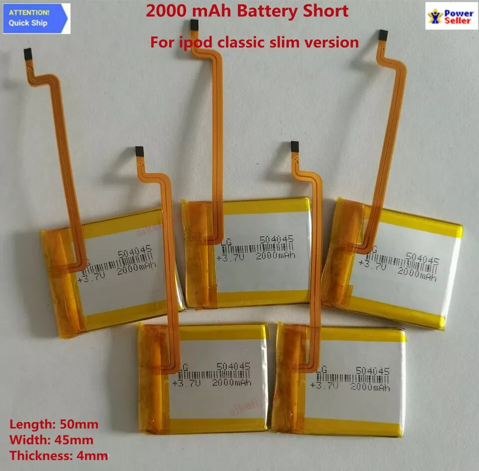 New LG 2000mAh Battery Upgrade replacement for iPod Classic & Video Thin