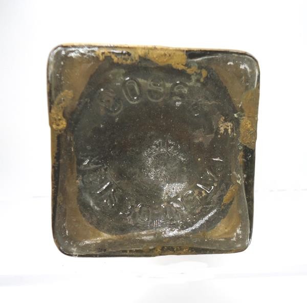 ANTIQUE BILLIKEN GLASS CANDY CONTAINER 1908 WITH SHAKER TOP
