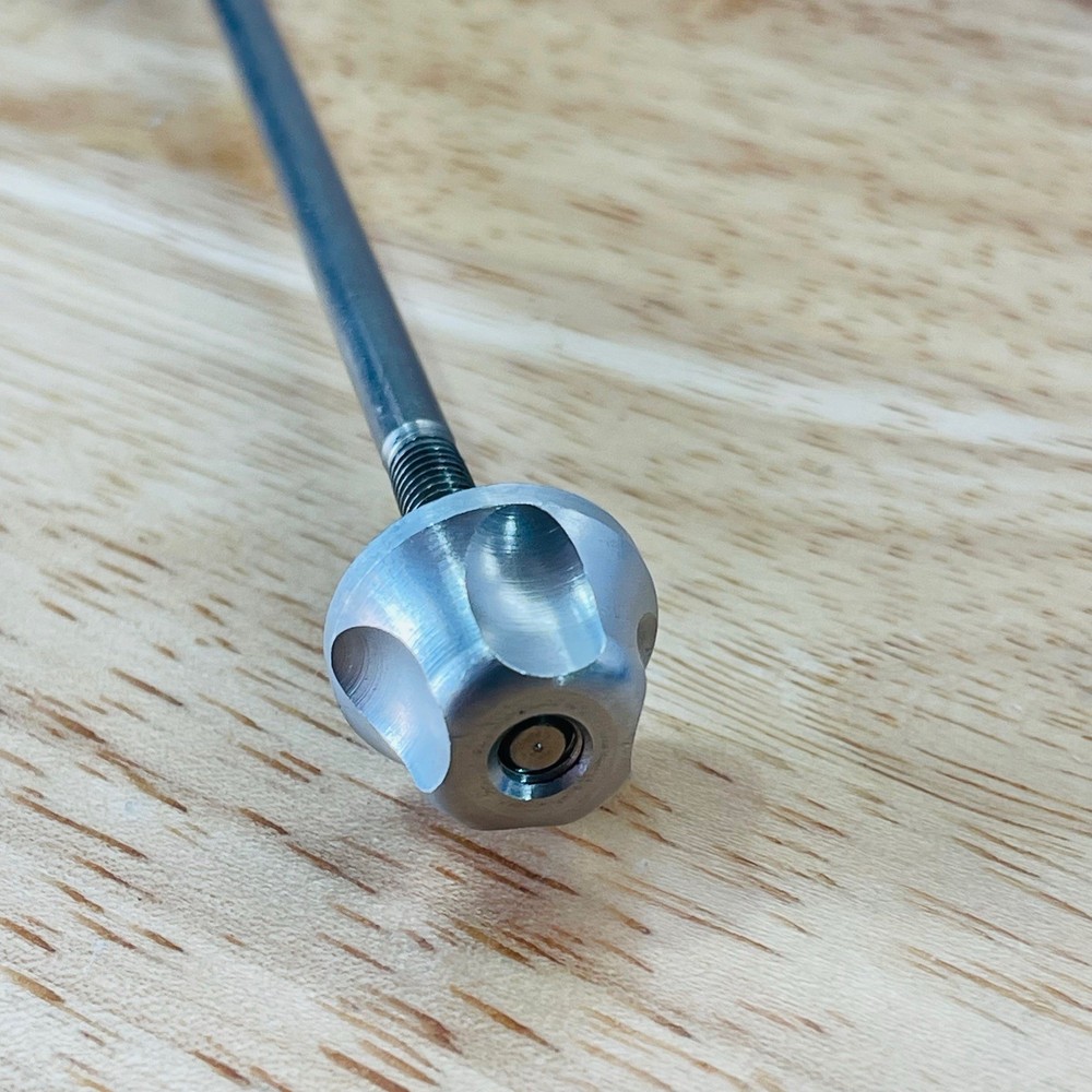 Titanium Axle Front Quick Release Skewer 100mm Silver Hollow Handle 40g