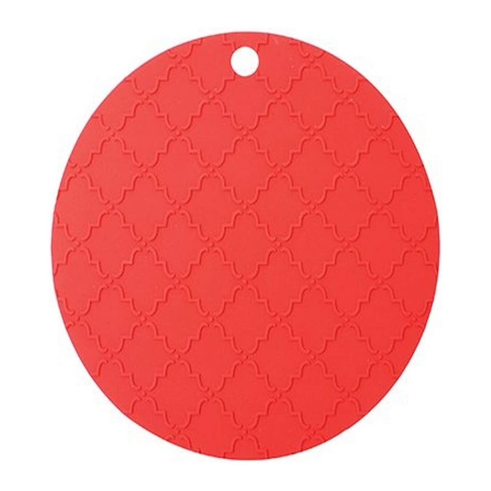 TableCraft Silicone 7pc Kitchen Tool & Trivet Set - Red