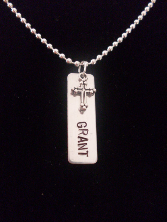 Custom Name Memorial Remembrance Memory Remember Personalized Aluminum Necklace